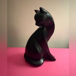 Elegant Black Cat Figurine